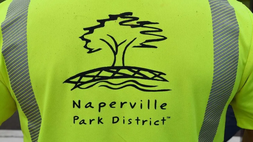 Naperville Park District image on shirt for park district levy story
