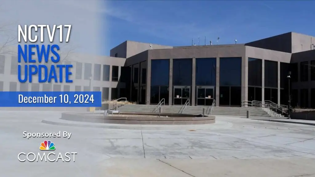 Naperville Municipal Center with the NCTV17 News Update watermark