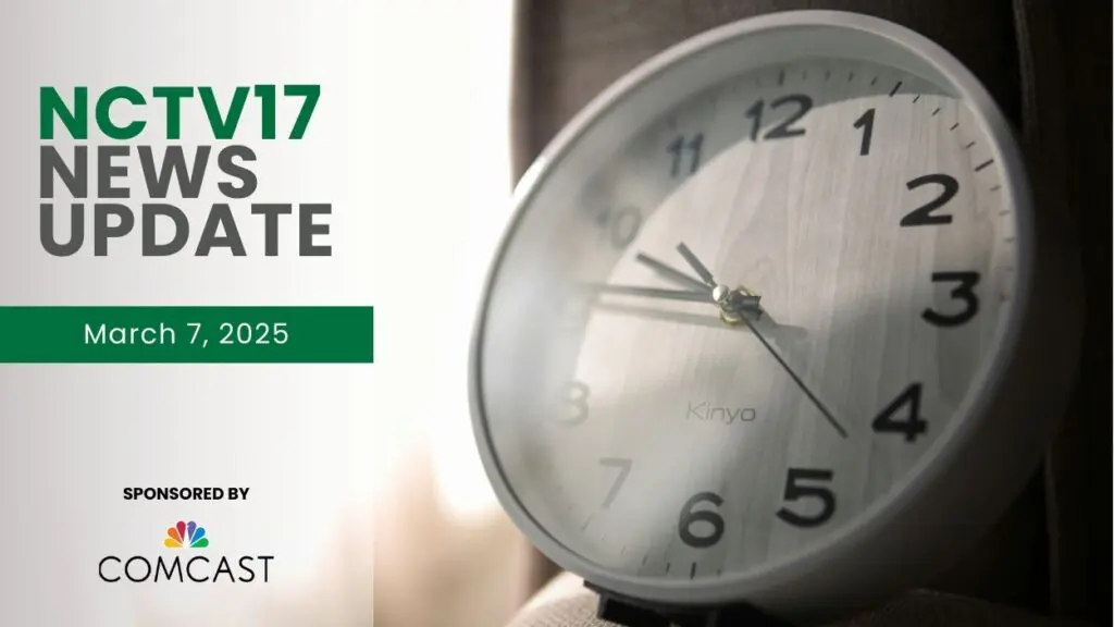 Photo of a clock with the NCTV17 News Update watermark