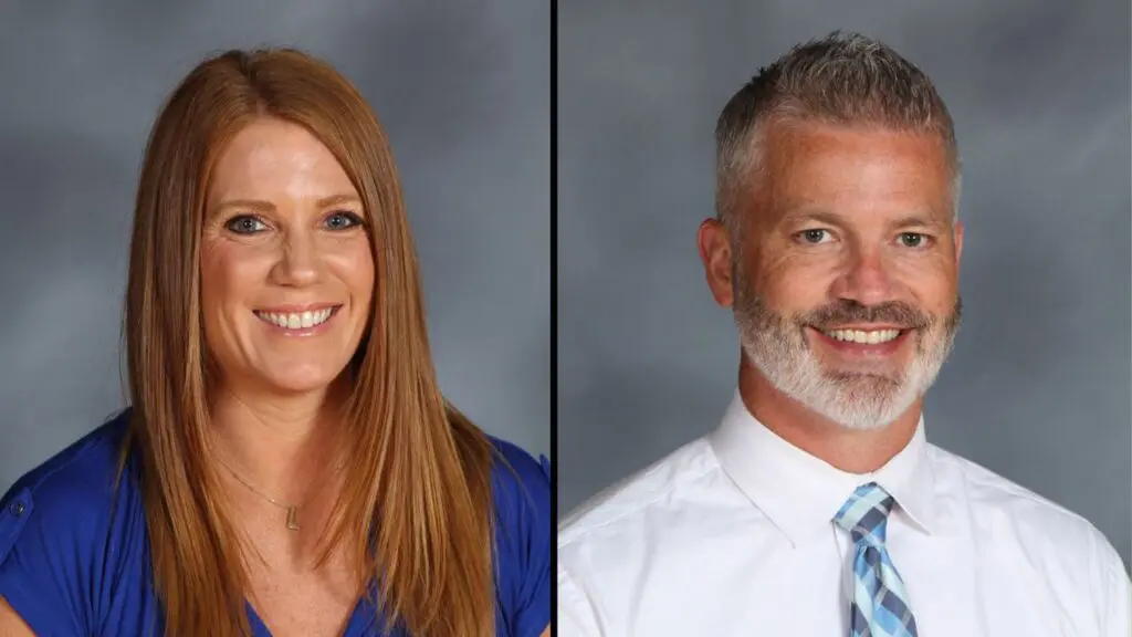 Headshots of New principals Leslie Mitchell and Patrick Raleigh