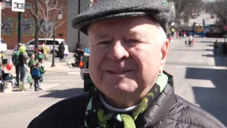 Close up of Kevin Dolan, founder of Naperville St. Patrick's Day Parade
