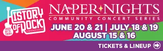 Naper Nights Community Concert Series. TIckets and Lineup.