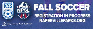 Fall Soccer registration in progress at Napervillparks.org