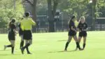 Freshman Ashley Polanco celebrates her goal for Benet Academy.