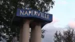 Close up of Naperville sign for story about global leaders visiting Naperville