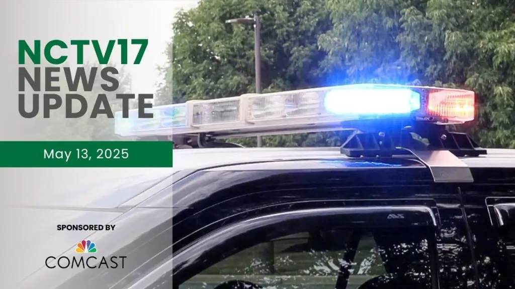 Police lights with the NCTV17 News Update watermark