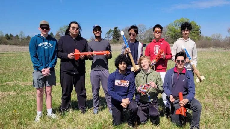 NNHS Rocketry Club group photo