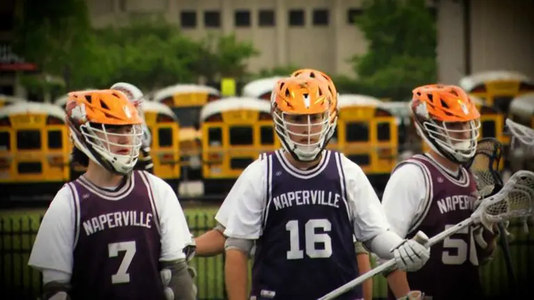 Naperville North boys lacrosse warms up before playing The Valley.