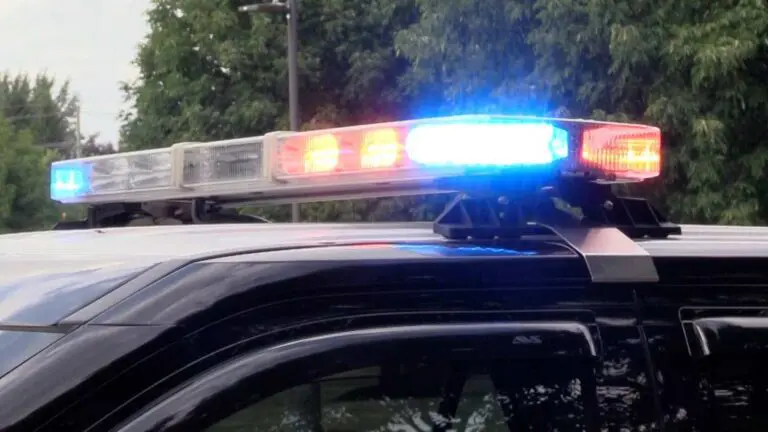 Naperville police car lights