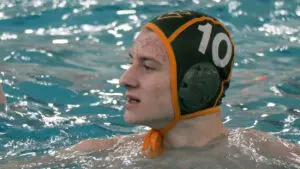 Dawid Kowalewicz in for Waubonsie Valley boys water polo