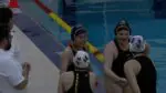 Neuqua Valley girls water polo captains meet with Hinsdale South captains