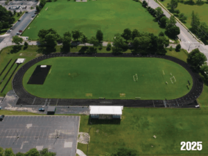 View of the current Benet Academy stadium