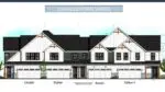 Mock up of Charleston series model for townhome proposal in south Naperville - designs drawn up by M/I Homes