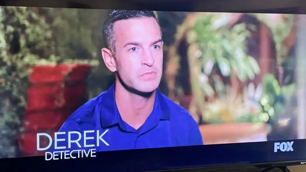 TV image of Naperville resient Derek North on television on the Fox show The Snake