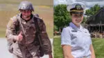 Son and daughter serving in Army and Navy, respectively. of two Naperville fathers