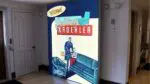 A sign that says, "Selling Kroehler," at Naper Settlement for the exhibit dedicated to the company's innovative advertising strategies.