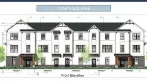 Town Square series townhome proposal by M/I homes