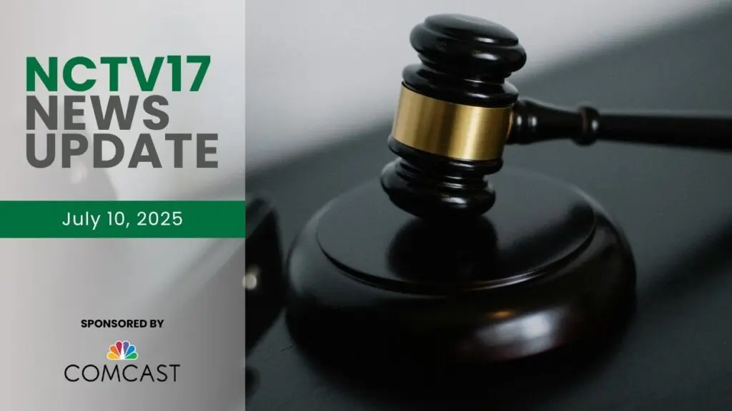 A gavel with the NCTV17 News Update watermark