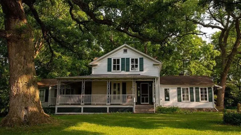 Wide shot exterior of the Oak Cottage