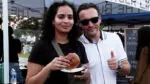 a couple enjoying the food and culture at Halai Fest