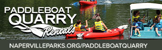 Paddleboat Quarry Rentals. napervilleparks.org/paddleboatquarry