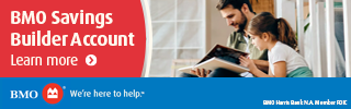 BMO Savings Builder Account. Learn More.