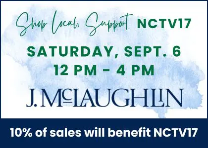 Shop J.McLaughlin Saturday Sept 6th and support NCTV17.