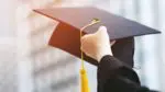 Close up of graducation cap with tassle