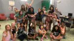 A large group of teens in the Alive Center.