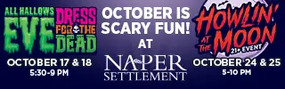 October is scary fun at Naper Settlement. Learn more.