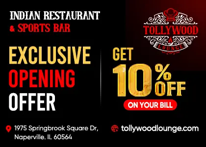 Tollywood Lounge Inidan restauran & sports bar. Exclusive 10% off opening offer.