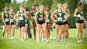 Waubonsie Valley Cross Country warms up before the Aurora City Invite.