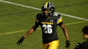 Zoelen Terry walks off the field after the touchdown.