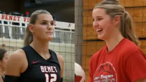 Lynney Tarnow and Ellie Stiernagle cement their four-year legacies with Benet volleyball