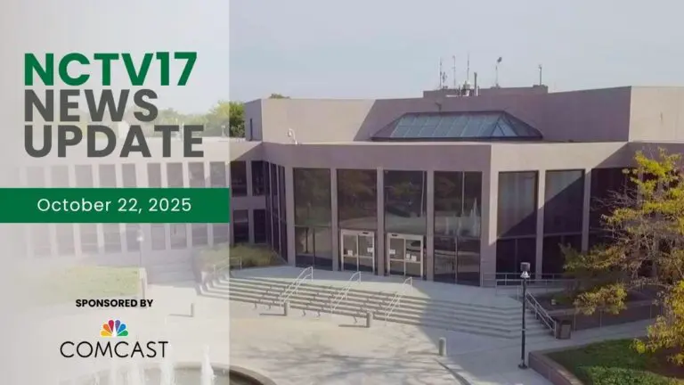 A wide shot of the City of Naperville's Municipal Center, as city staff provided an update on key priorities.