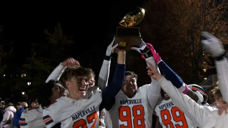 Naperville North football celebrates the Crosstown Classic in Week Nine of Football Friday