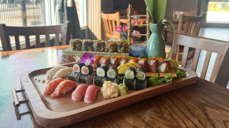 A plate full of Sushi from Yaba Sushi & Asian Cuisine