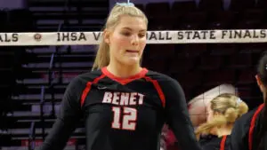 Lynney Tarnow for Benet Academy girls volleyball
