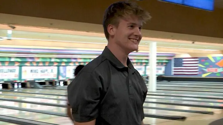 The Valleys topple Naperville North boys bowling as Anders Moranchek walks off the lanes.