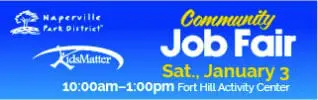 KidsMatter Community Job Fair. Saturday January 3rd. Fort Hill Activity Center
