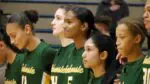 Waubonsie Valley girls basketball lined up to play Neuqua