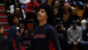 West Aurora gets ready for shootaround against the Warriors.