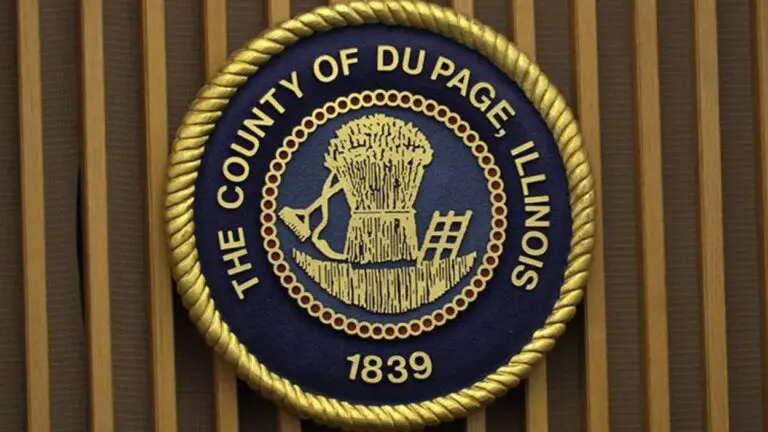 Close up of DuPage County seal