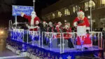 A float from last year's Holiday Parade of Lights in Naperville, featuring Mr. and Mrs. Claus