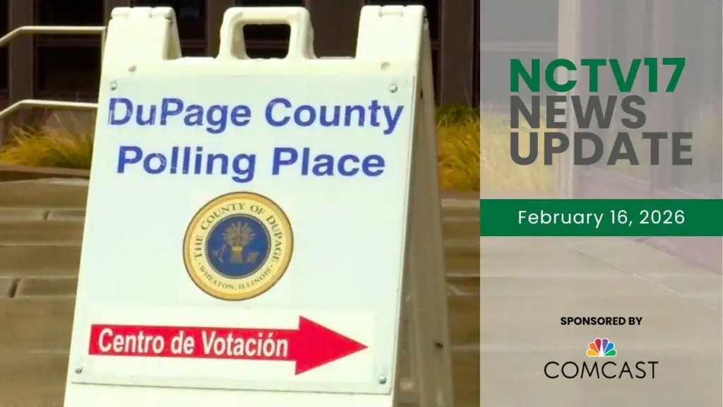 DuPage County polling place sign