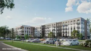 The Atlas view from Audrey Avenue