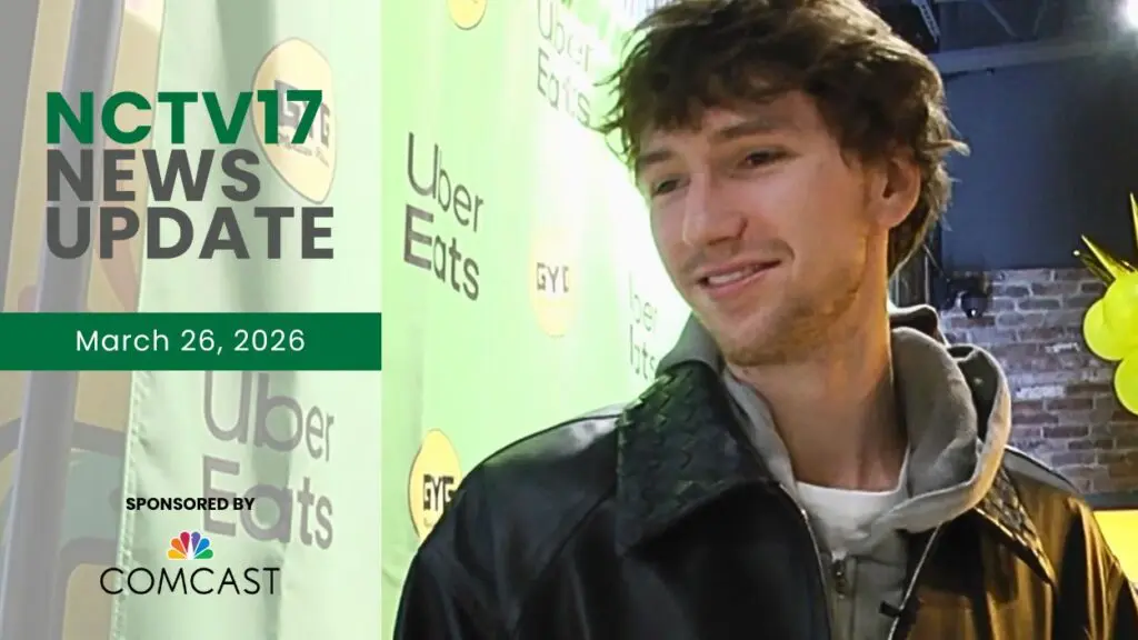 NCTV17 News Update slate for March 26, 2026 with close up of Bulls star Matas Buzelis in background