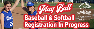 Naperville Park District. Play Ball. Register at Napervilleparks.org