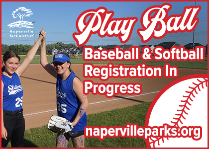 Naperville Park District. Play Ball. Register at Napervilleparks.org