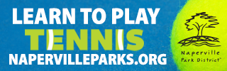 Naperville Park District. Learn to play tennis. Register now.